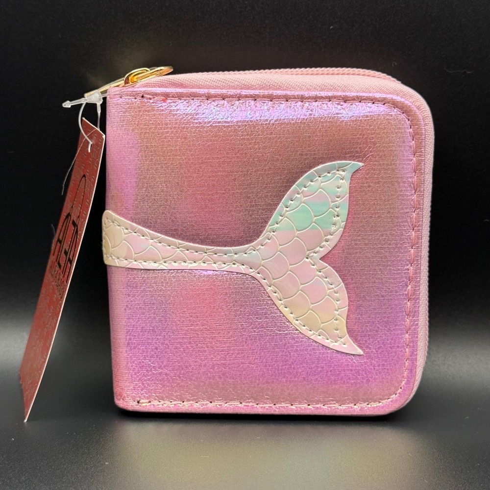 ALFA BAGS Pink Iridescent Metallic‎ Zip Around Wallet Classic Collection USA